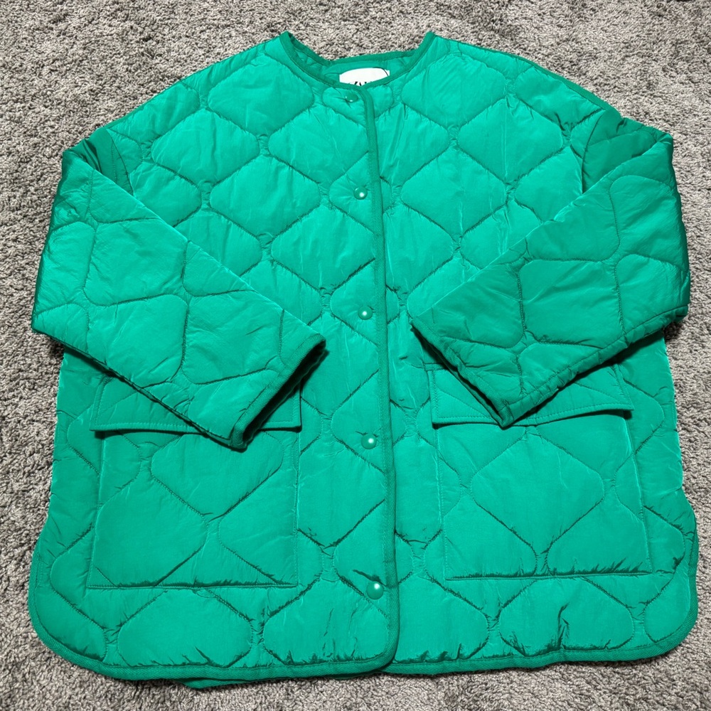 Zara Quilted Puffer Liner Jacket